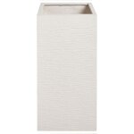 Beliani - grande jardini�re haute int�rieur et ext�rieur 33x33x70 cm en fibre d'argile beige clair dion ...