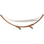 Hamac de jardin ou terrasse en coton blanc avec support en bois de larix pour ext�rieur de style romantique ...
