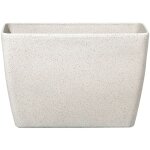 Haut cache - pot beige effet pierre en polyrésine 27 x 60 x 41 cm pot de fleurs idéal au design moderne ... Haut cache - pot beige effet pierre en polyrésine 27 x 60 x 41 cm pot de fleurs idéal au design moderne ...