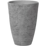 Haut cache - pot gris en forme de vase 43 x 43 x 60 cm robuste en pierre et polyrésine, pot de fleurs ... Haut cache - pot gris en forme de vase 43 x 43 x 60 cm robuste en pierre et polyrésine, pot de fleurs ...