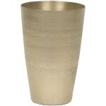 Haut vase à fleurs décoratif en aluminium doré martelé accessoire idéal pour salon ou chambre au design ... Haut vase à fleurs décoratif en aluminium doré martelé accessoire idéal pour salon ou chambre au design ...