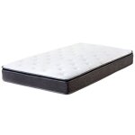 Beliani - matelas  ressorts ensachs ferme 90 x 200 cm couche en latex gris et blanc joy