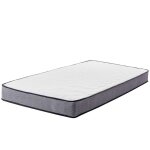 Beliani - matelas  ressorts ensachs rectangulaire blanc avec mousse duret ferme 80 x 200 cm