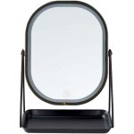 Beliani - miroir de maquillage avec �clairage led 20 x 22 cm en m�tal dor� dordogne
