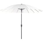 Beliani - parasol de jardin moderne march� pied en aluminium beige clair baia