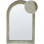 Beliani - petit miroir mural moderne en velours vert 60 x 160 cm forme en arc cadre en mdf huriel