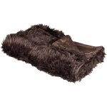 Beliani - plaid couvre - lit fourrure synthtique 150 x 200 cm en polyester marron delice