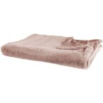 Beliani - plaid couvre lit polaire doubl� 200 x 220 cm en tissu rose ultra doux au toucher id�al pour ...