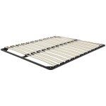 Sommier  lattes en acier pour lit double 160 x 200 cm avec 24 lattes en bois combourg