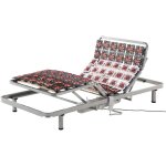 Beliani - sommier  lattes rglable electriquement 90 x 200 cm en acier bois star