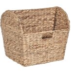 Beliani - support  magazine en jacinthe d'eau ton naturel fait main panier de rangement vinh