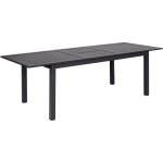 Beliani - table de jardin � rallonge 180 / 240 x 90 cm en aluminium meubles d'ext�rieur gris fonc� skaloma ...
