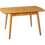 Beliani - table à manger à rallonge 100 / 130x80cm mdf et bois d'hévéa en bois clair Beliani - table à manger à rallonge 100 / 130x80cm mdf et bois d'hévéa en bois clair