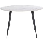 Beliani - table de salle à manger ronde 120 cm plateau effet marbre blanc gris et pieds obliques en métal ... Beliani - table de salle à manger ronde 120 cm plateau effet marbre blanc gris et pieds obliques en métal ...