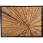 Tableau d�coratif � surface rectangulaire 80 x 60 cm en bois de teck naturel pour salon moderne et boh�me ...