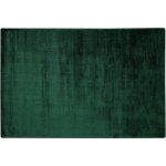 Beliani - tapis de salon et bureau moderne en viscose 140 x 200 cm vert fonc� gesi ii