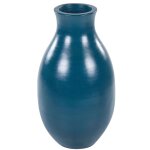 Beliani - vase dcoratif bleu en terre cuite 48 cm fait main poterie fleurs sches stagira