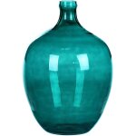 Beliani - vase rustique en verre turquoise l�ger et robuste 39 cm roti