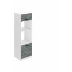 Belini meuble de rangement pour micro - onde i armoire de cuisine avec 2 portes i meuble cuisine 57, ...