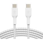 Belkin - 2x c�bles usb - c vers usb - c renforc�s (blanc)