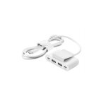 Belkin - hub boostcharge 4 ports 2 usb c et 2 usb a avec cble de 2 m blanc