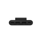 Belkin - hub boostcharge 4 ports 2 usb c et 2 usb a avec cble de 2 m noir - noir