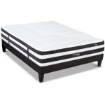 Bellecour - literie ensemble fontainebleau 140x190 cm matelas ressorts ensach�s + sommier bois