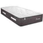 Bellecour - literie ensemble privilege 90x190 cm matelas ressorts ensachs + protge matelas anti punaise ...