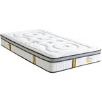 Bellecour - literie ensemble reina 2. 0 90x200 cm matelas ressorts ensach�s + prot�ge matelas anti punaise ...