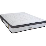 Bellecour - literie ensemble tivoli 140x190 cm matelas m�moire de forme + prot�ge matelas anti punaise ...