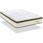 Matelas bellecour ressorts ensach�s & m�moire de forme - soutien ferme blanc 160x200 cm