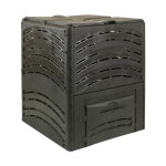 Bellijardin - composteur compost'co 650 litres noir avec deux trappes d'ouverture