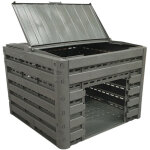 Bellijardin - composteur compost'wood modulable 400 litres taupe imitation bois