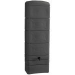 Bellijardin - r�cup�rateur d'eau mural 300l avec kit raccord cr�neau 'malang' - gris