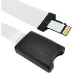 Bematik - adaptateur pour carte microsd tf vers slot sdhc sdxc sdxc avec câble plat de 25 mm Bematik - adaptateur pour carte microsd tf vers slot sdhc sdxc sdxc avec câble plat de 25 mm