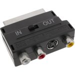 Adaptateur péritel (3xrca - h + svhs / scart - m) - bematik Adaptateur péritel (3xrca - h + svhs / scart - m) - bematik