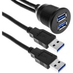 Câble rallonge usb 3. 0 encastré 1 m type - a mâle à femelle - bematik Câble rallonge usb 3. 0 encastré 1 m type - a mâle à femelle - bematik