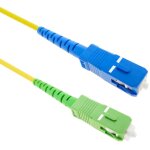 Cble sc / pc vers fibre optique sc / apc single mode 9 / 125 1 / 2m - bematik