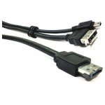 C�ble usb ou esata + esatap (m / miniusb5pin - bm + esata - h) 3m - bematik