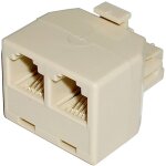 Compact rj11 doubleur (1 x rj11 - m 2 x rj11 - h) - bematik