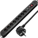 Bematik - multiprise 8 prises avec interrupteur et parafoudre (1. 5m cble)