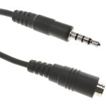 Prise audio casque et micro minijack 4 broches 3. 5mm type m�le � femelle 5m - bematik