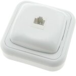 Prise ethernet rj45 avec plaque de finition 80x80mm blanc - bematik