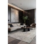 Tapis - collection heris beneffito mouse hair - tapis - gris - 80x150cm - tapis  motifs, finition artisanale, ...