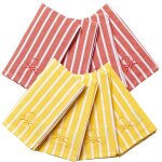 Lot de 8 torchons de cuisine 50x70 cm, 170gsm, 100% coton, rouge et jaune - multicolore - benetton Lot de 8 torchons de cuisine 50x70 cm, 170gsm, 100% coton, rouge et jaune - multicolore - benetton