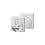 Sirne intrieure blanche 12v avec alarme anti - vol stroboscopique bentel wave - ws