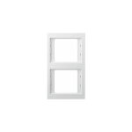 Cadre pour m�canisme � 2 �l�ments de la s�rie berker k1 ip20 151, 5x87x10mm couleur blanc polaire