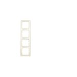Cadre pour mécanisme à 4 éléments de la série berker s1 ip20 80, 5x294x9, 5mm couleur blanc polaire Cadre pour mécanisme à 4 éléments de la série berker s1 ip20 80, 5x294x9, 5mm couleur blanc polaire