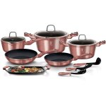 I - rose batterie de cuisine  induction 12 pices aluminium antiadhsif sans pfoa rose - berlinger haus ...