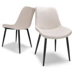 Berlino - ensemble de 2 chaises design en simili - cuir. ensemble de 2 chaises pour la salle � manger, ...